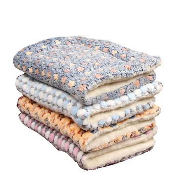 

Wholesale Pet Blanket thickened autumn winter warmth mat cat dog universal blanket cushion pet accessories, 8 colors