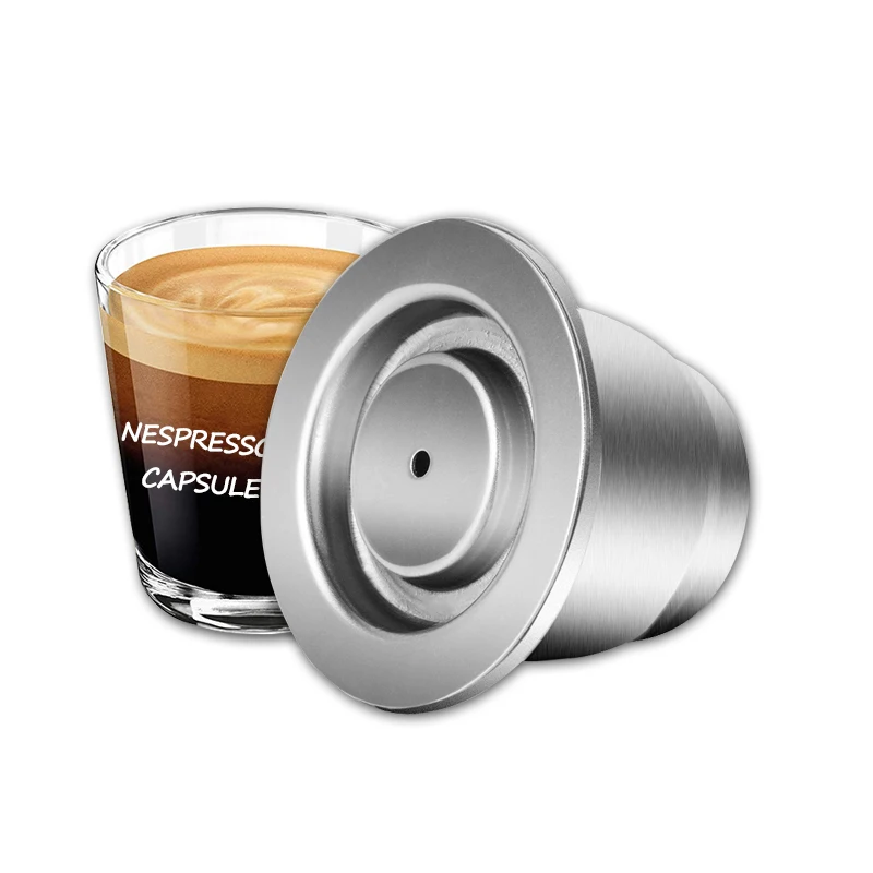

Wholesale Metal Stainless Steel Coffee Pod Filter For Nespresso Refillable Empty Capsule Reusable Coffee Capsule