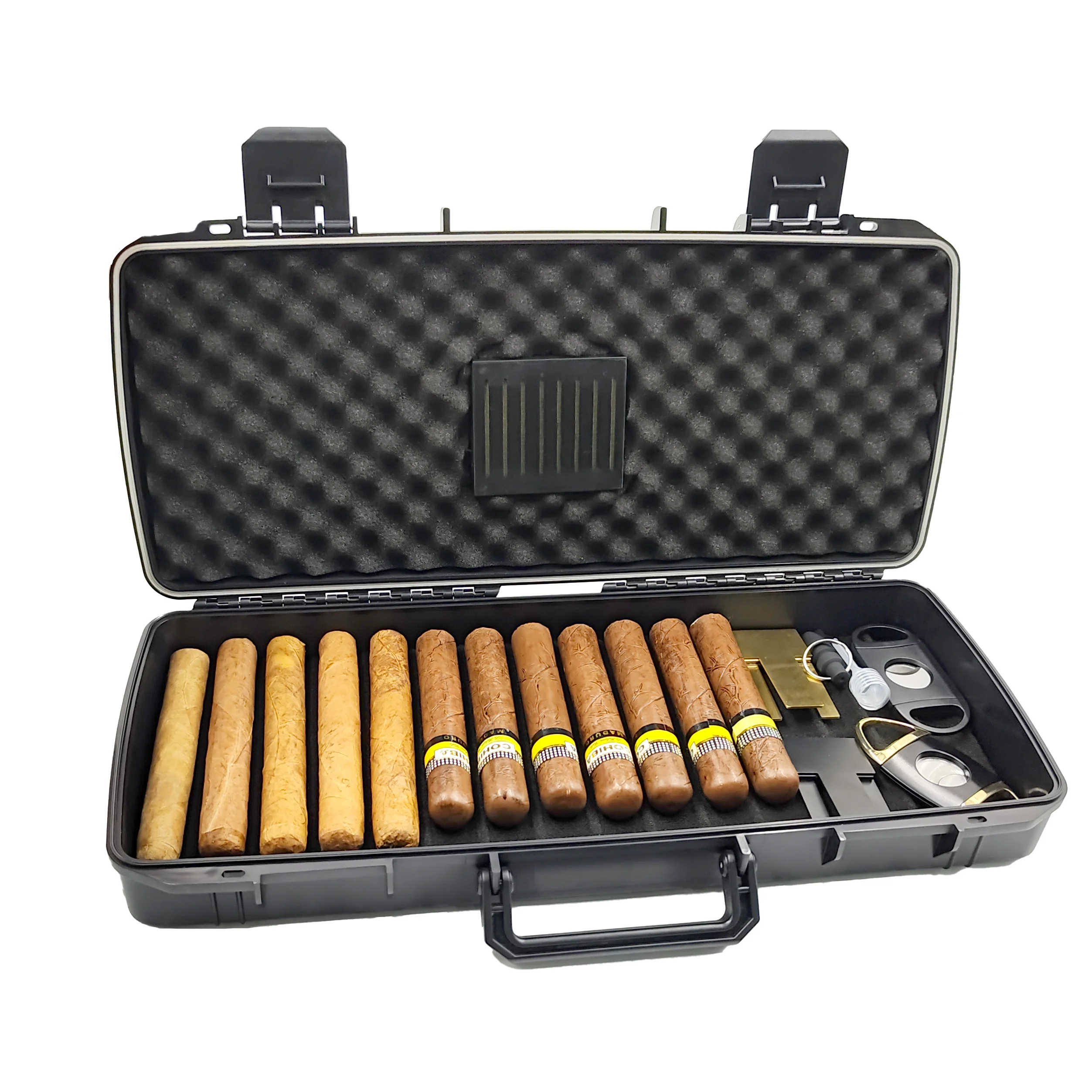 

Wholesale Plastic Cigar Humidor Travel Box Portable Case Cigar Cases/Humidors