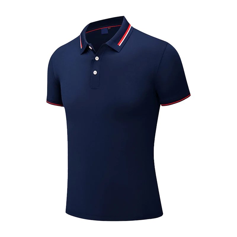 

Wholesale 100% Polyester Mens Polo T Shirts Custom Logo Printed Short Sleeve Polo Shirt