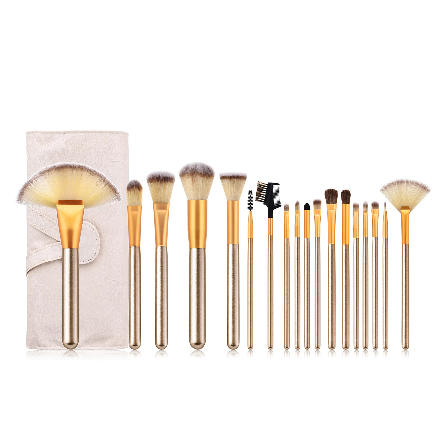 

OEM high quality 12/18/24pcs makeup brush set nylon hair professional synthetic cosmetics makeup brush kit