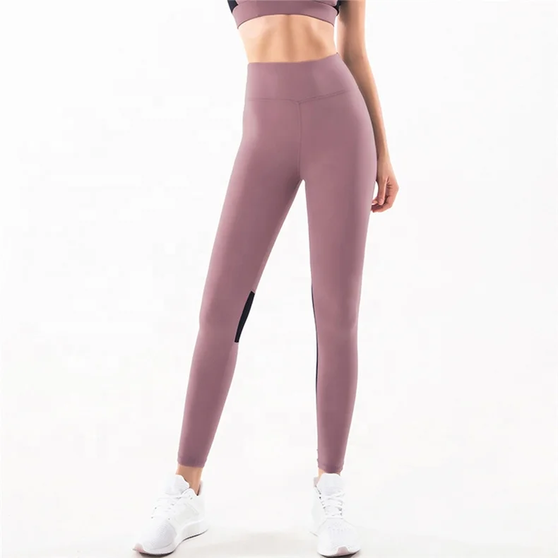 

Fashionable Printed Ultra Soft Ankle Length Squat Proof Leggings High Waisted Pants Women Fitness Yoga Wear, Purple/light grey or customized