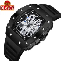 

OLMECA 0905 Men's Luxury Famous Top Brand Military Army Fashion Sport Mechanical Dial Style Waterproof Luminous Quartz Watches
