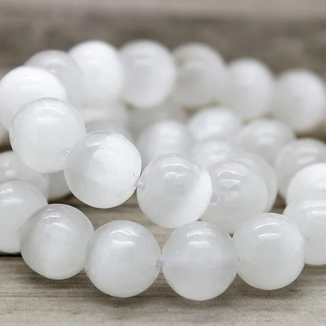 

6mm White Jade Beads Loose Bead Stone