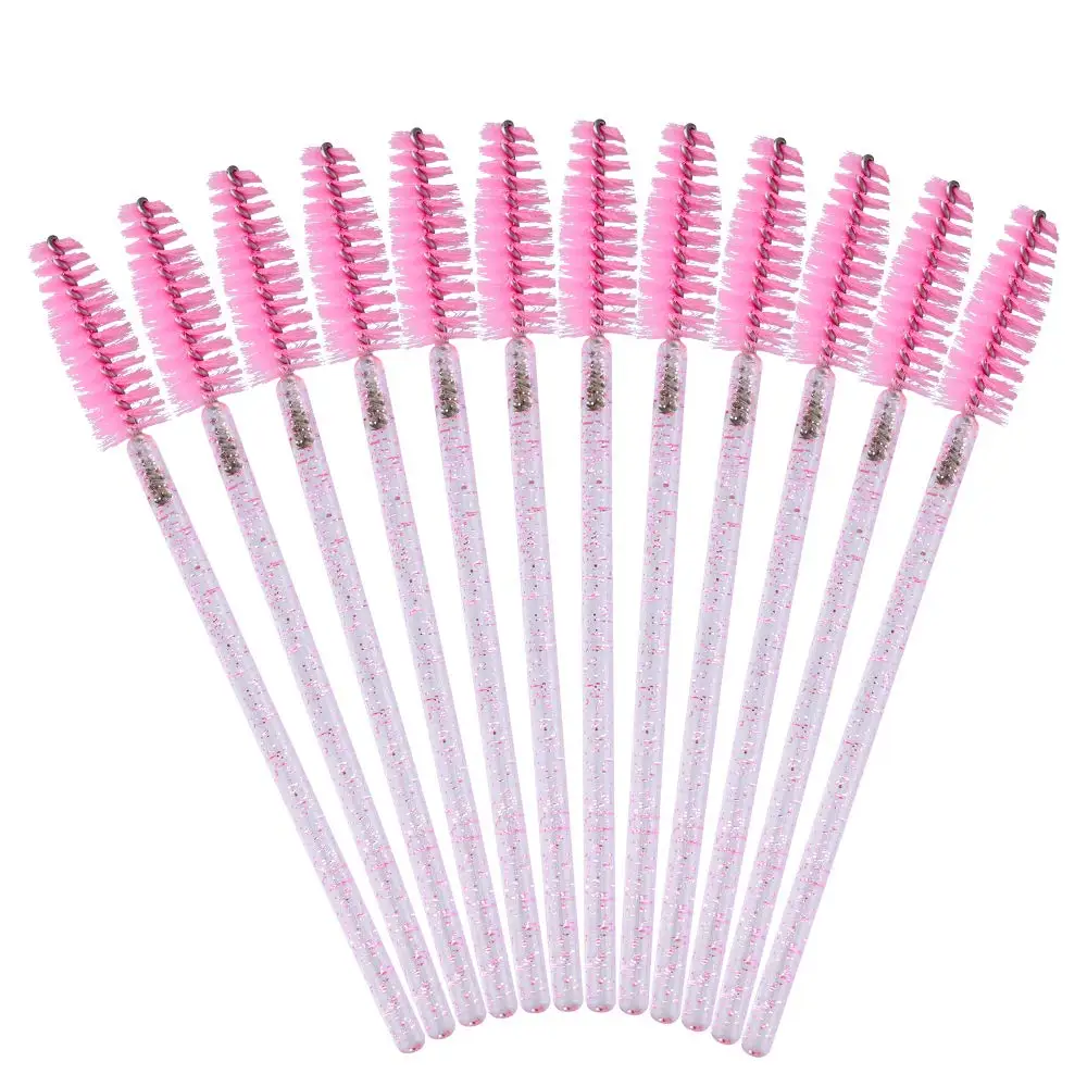 50 Pcs Eyelash Brushes False Eye Lashes Extension Tools Eyebrow Brush Mascara Wands Applicator Spoolers Lashes Cosmetic Tool