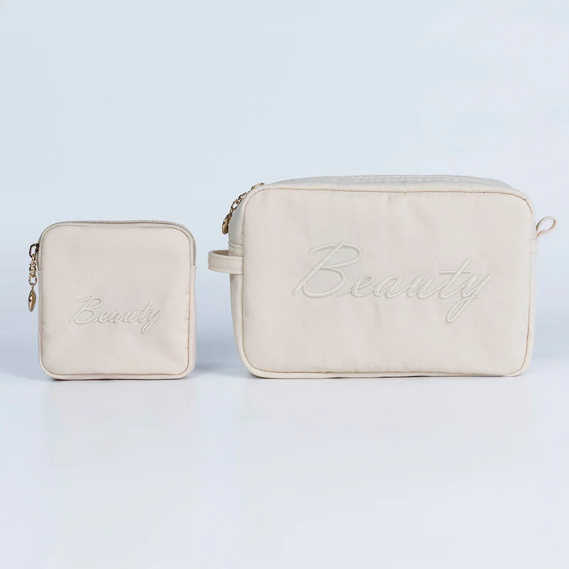 

waterproof nylon travel towel embroidery patches logo small cosmetic bags, Customized