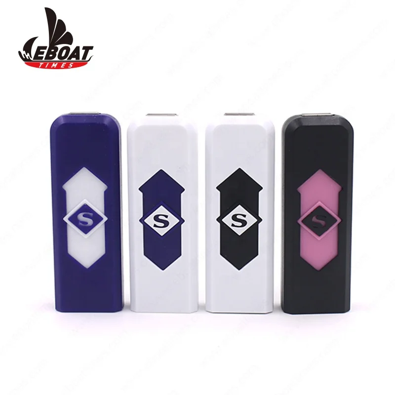 unique products 2019 Eboattimes Custom windproof & Flameless rechargeable electric usb lighter