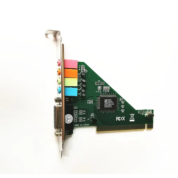 

4CH 4.1PCI internal sound card PCI game port card Remix karaoke / K song support Win10 CMI8738 PCI sound card, Greeen