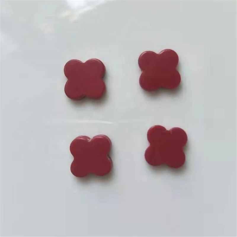 

Wholesale 10mm 12mm Natural Agate four leaf clover loose gemstones