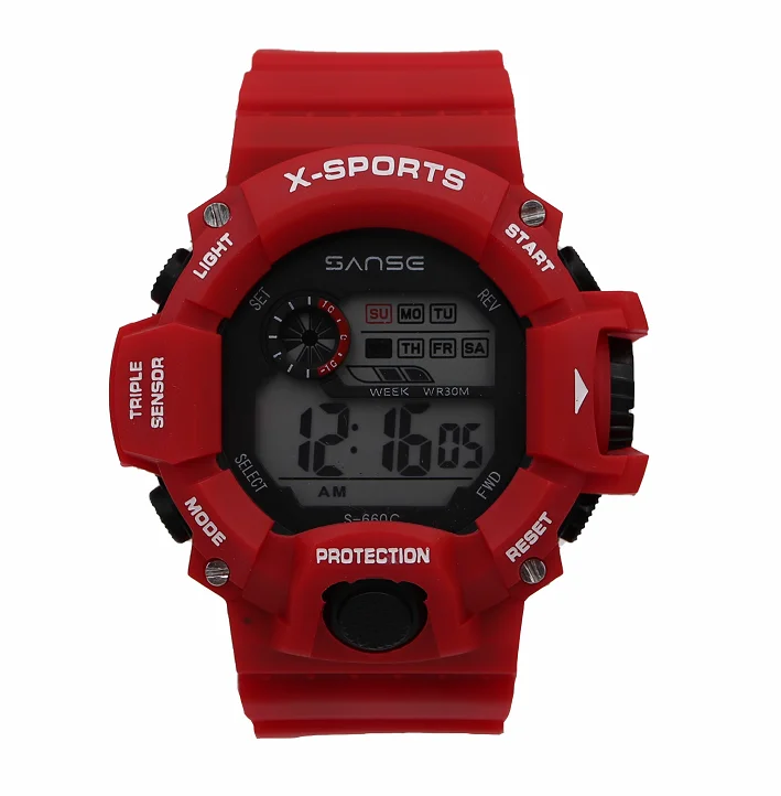

Original Factory Sanse S-660C Colorful 2020 New Model Multifunctional OEM Relojes Hombre Digital Sport Watch for Men, 7 colors