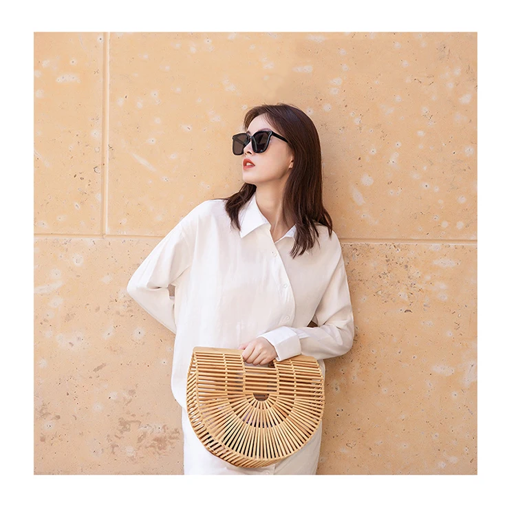 

Women's Fashion Retro Women Bag Beach Bags Summer Hollow Handmade Messenger Handbags, Customized color