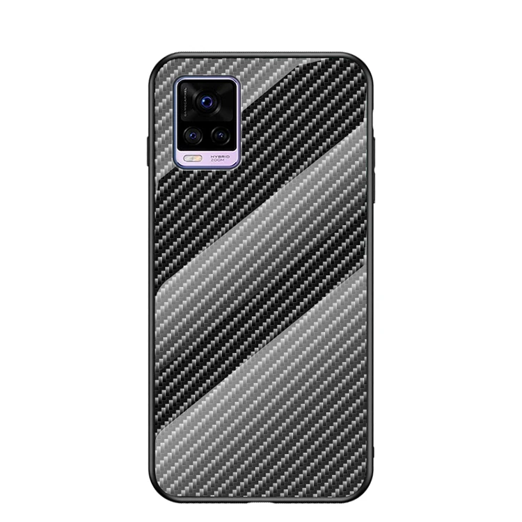 

Premium Black Light Weight Slim Carbon Fiber Phone Case for VIVO S7
