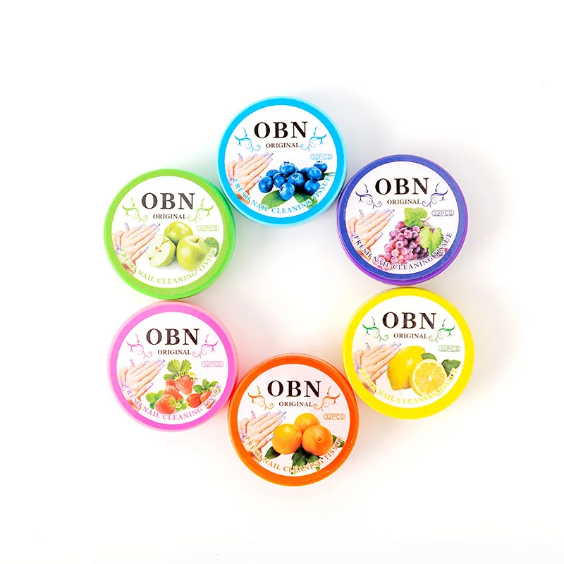 

Nail Polish Remover Cotton Pads Wholesale 6 Fruit Flavors Gel Bottle Nail Polish Remover Wipes