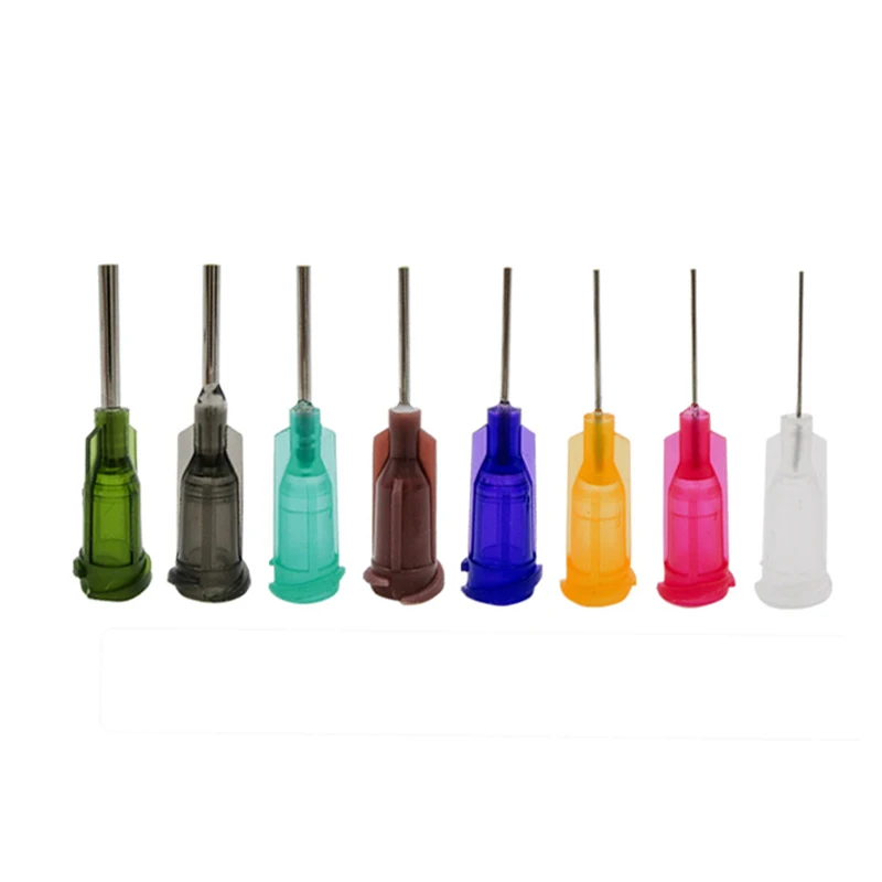 Mixed Sizes 1000/Bag Screw Dispenser Plastic and Stainless Steel 1/2 Inch Syringe Dispenser Needle