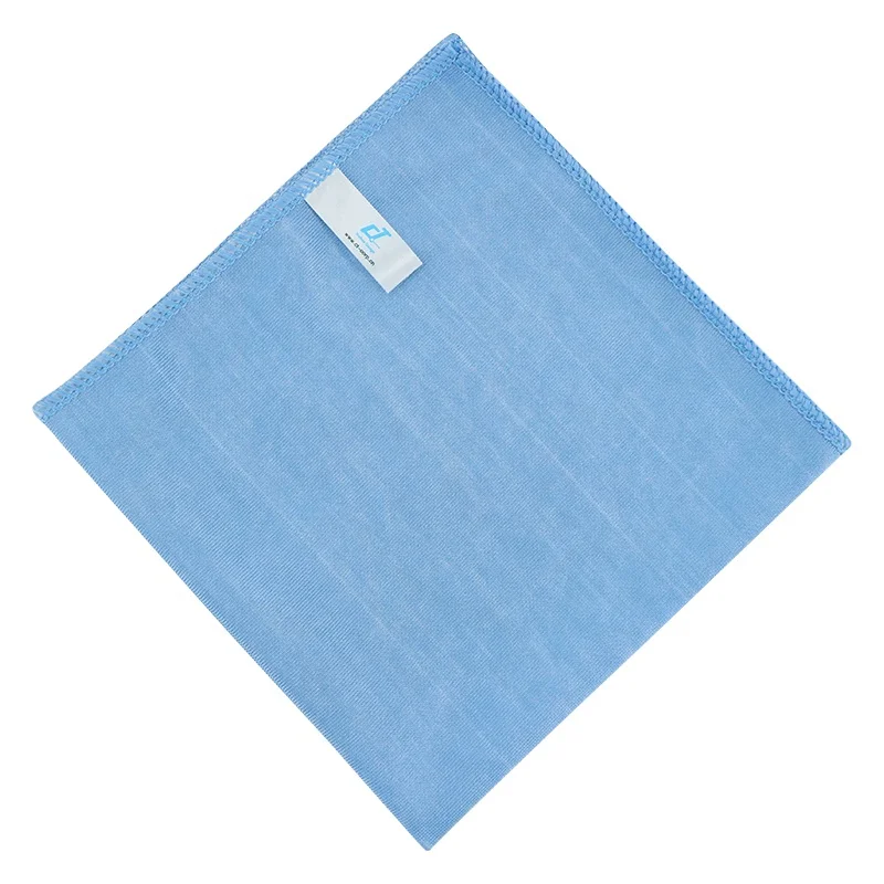 

Wholesale blue multipurpose microfiber kitchen industrial cleaning polishing cloth for car window glass mirror wall