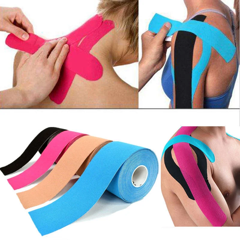 

Kinesiology Tape Muscle Bandage Sports Cotton Elastic Knee Muscle Pain Relief Kinesiology Tape Waterproof Sin Latex
