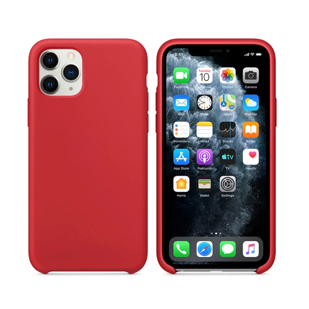 

Free Sample Customised Luxury Silicone Phone Case Cover For Iphone 6 7 8 Plus X Xs Xr 11 12 pro max with Logo Cases, Black/blue/pink/red/purple/green/off white