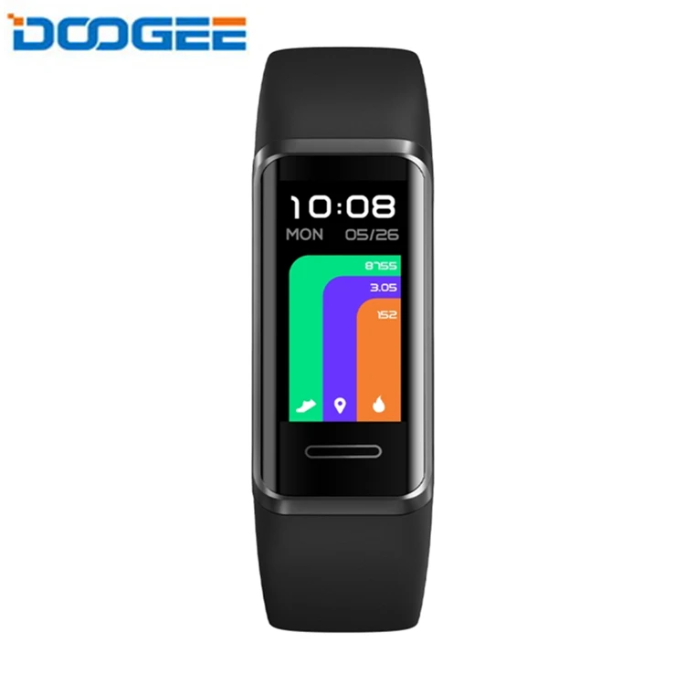 

Wholesale Price 1.05 inch LCD Color Screen DOOGEE DG Band 5ATM Waterproof Smart Bracelet Heart Rate Monitoring Smart Watch