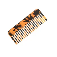 

China Manufacturer Custom Personalized Tortoise Shell Cellulose Acetate Wide Round Tooth Detangling Hair Comb