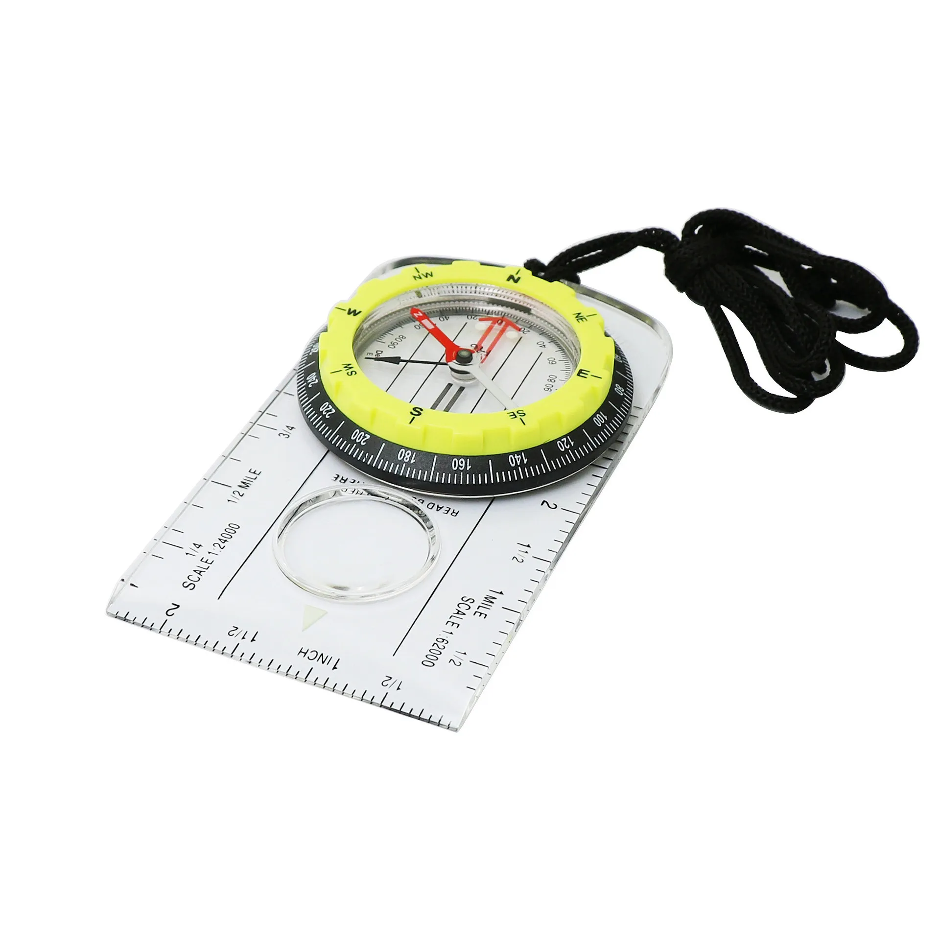 

Multifunctional Compass Map Scale Outdoor Camping Map Floor Compass Ruler Compass Ruler Hiking