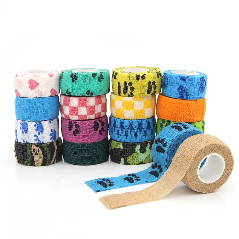 

manufacturer wholesale 1" x 5yard cohesive bandage sport finger bandage best selling