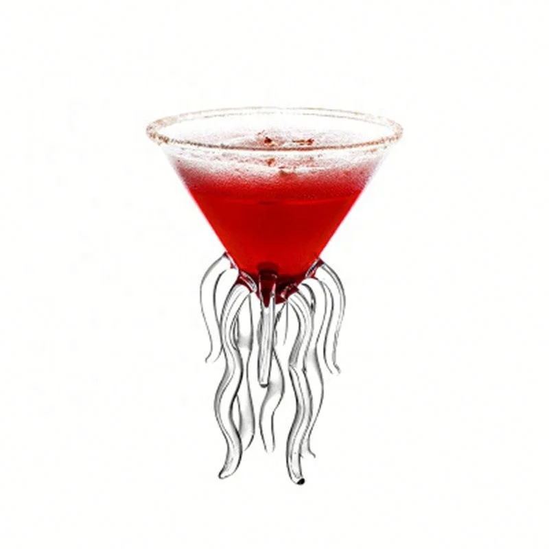 

New Arrive Creative Jellyfish Octopus Shaped Wine Beer Cup, Transparent