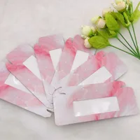 

Pink marble box no fold lashes box pretty color gradient pink wholesale price good selling boxes