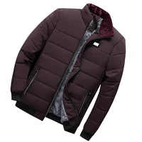 

Stand collar casual polyester winter thick warm bamber men's jackets & coats