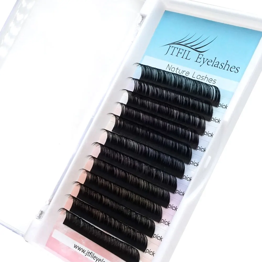 

Private Label Professional 100% Hand Made Individual Eyelash Extension 6-25 mm Black Individual Eyelashes Wholesale