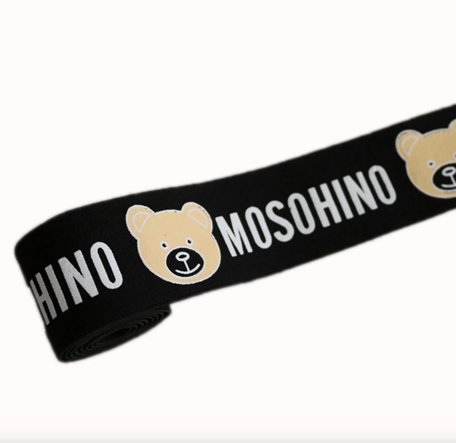 

Hot sales Printed woven waistband polyester nylon elastic band roll custom waist band, Black/white/others