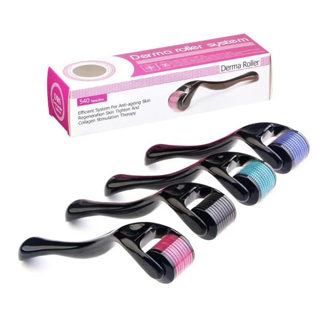 

Protable 540 needles dermaroller titanium for home hair massage, Green,plenty colors can choose
