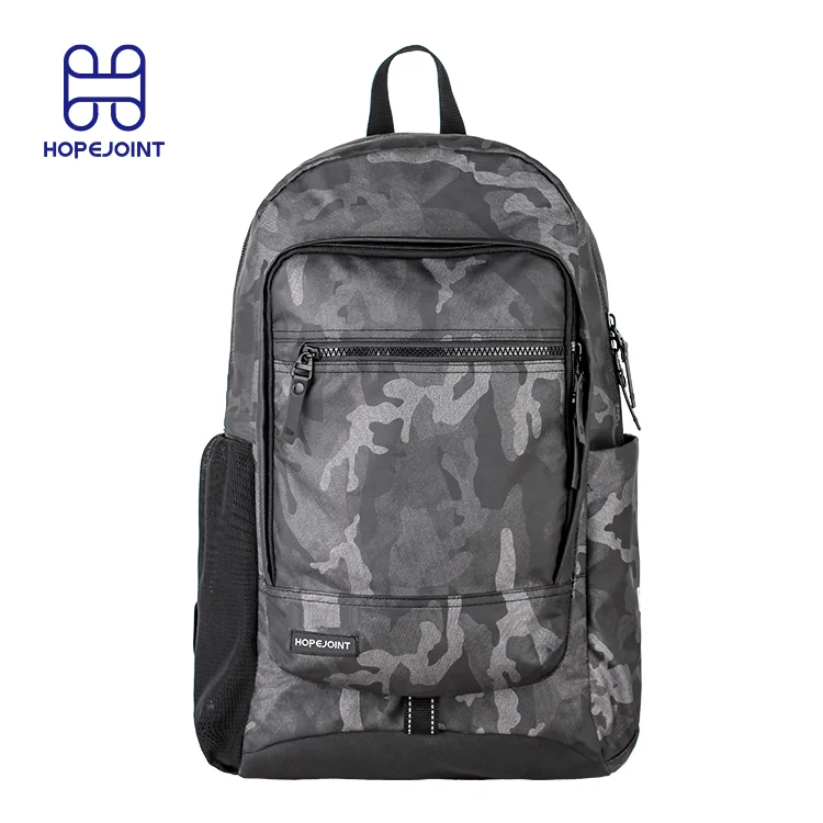 

Custom quality grey camo multifunctional waterproof travelling laptop bag for man and women