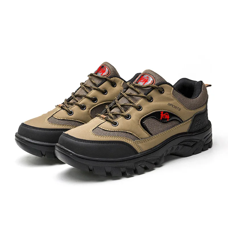 

Men's hiking shoes high-quality non-slip thick-soled spring and autumn hiking waterproof men's outdoor sports shoes, Black,khaki,green