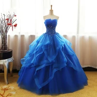 

8 Layers Luxury Vintage Lace Ball Gown Quinceanera Dress Ruched Crystal Organza Vestidos De 15 Debutante Gowns Bohemia Princess