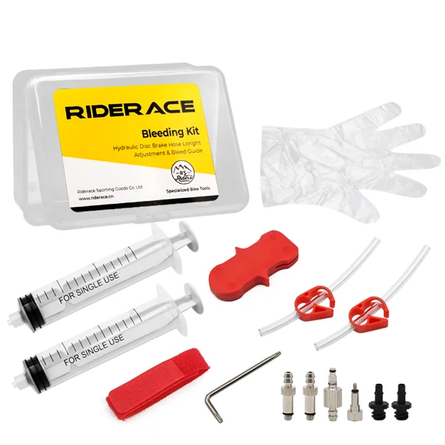 

Bicycle Hydraulic Disc Brake Oil Bleed Kit For SRAM AVID HAYES FORMULA Series MTB Road Bike Brake Repair Tools bicycle tool, Red