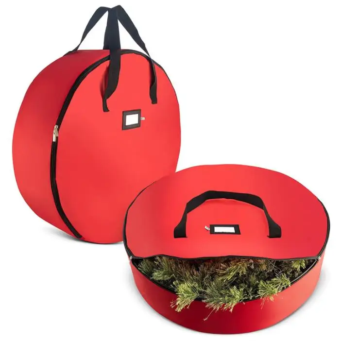 

Factory Custom Cheap Durable Christmas Wreath Storage Bag