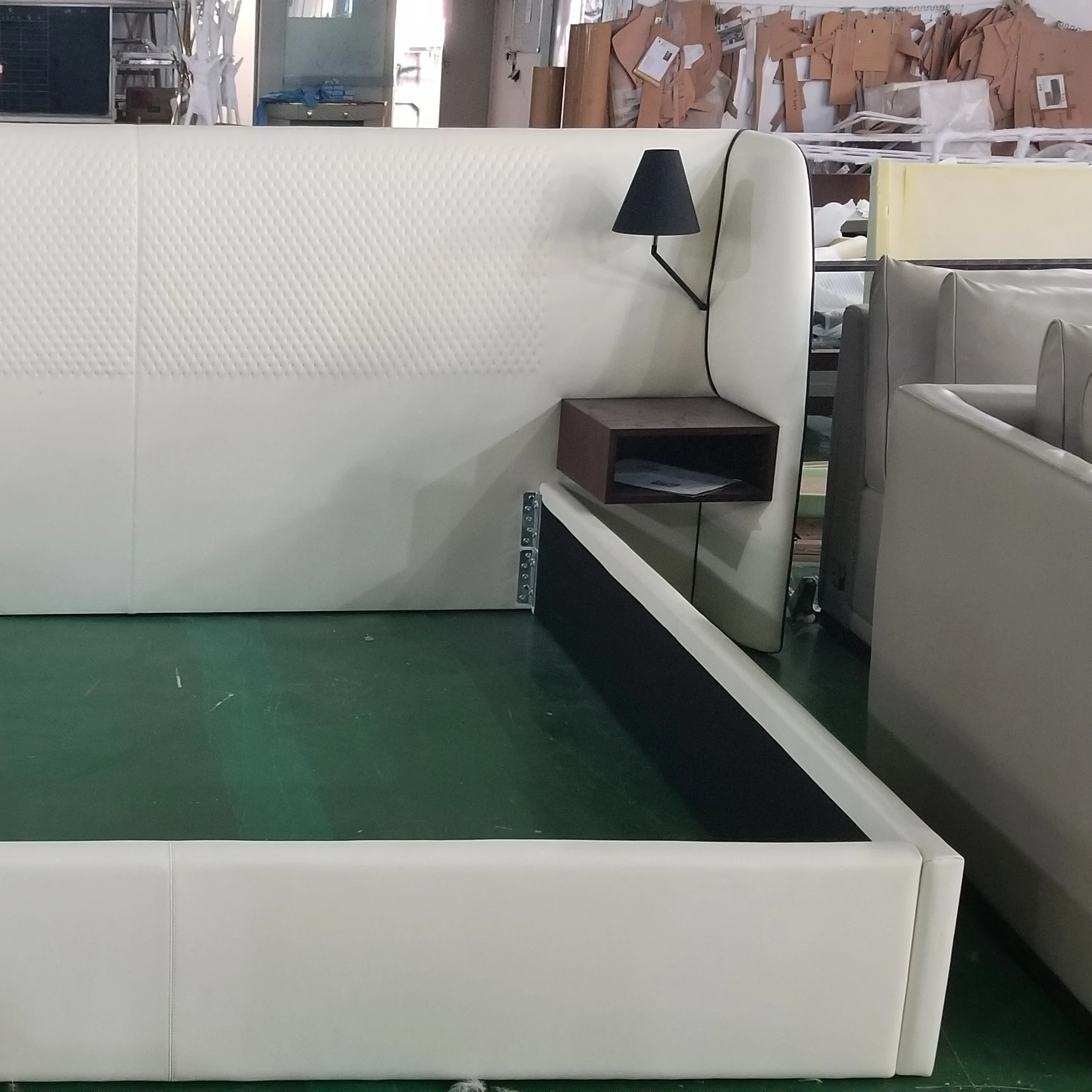 
Bed From China Set Fabric Upholstrey Oem Modern Furniture Bedroom 