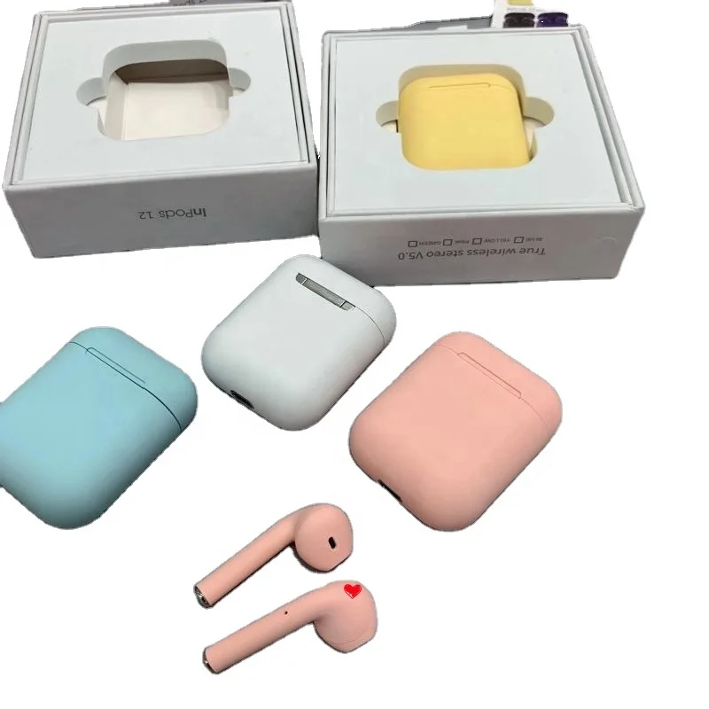 

printed earphone colourful in ear cute sport headphone inpods 12