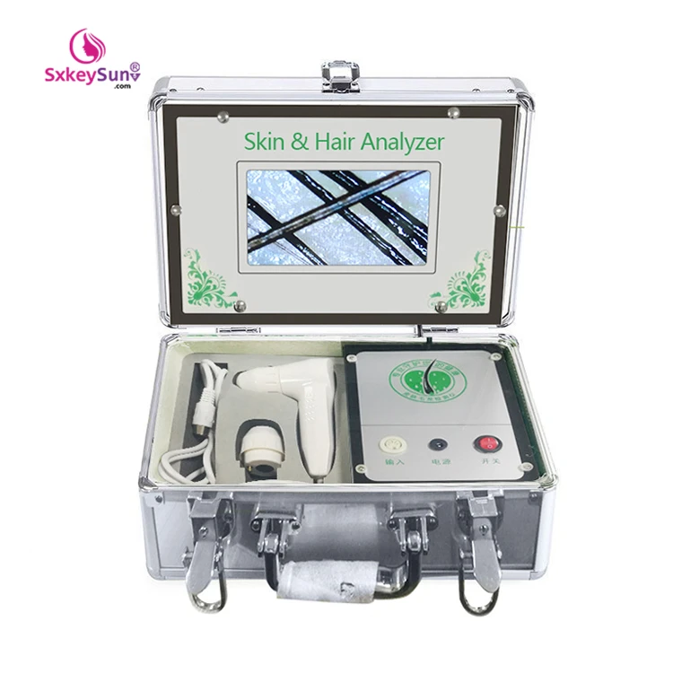 

2020 portable skin Hair Scalp Microscope dermascope device for dermis layer 4 in 1 luxury hair analyzer microscope hair analys