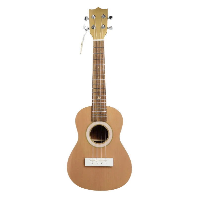 

wholesale price 2020 New Aiersi brand rainbow wood concert ukulele 24 Inch Ukelele Stand hawaii guitar string instruments, Natural wood