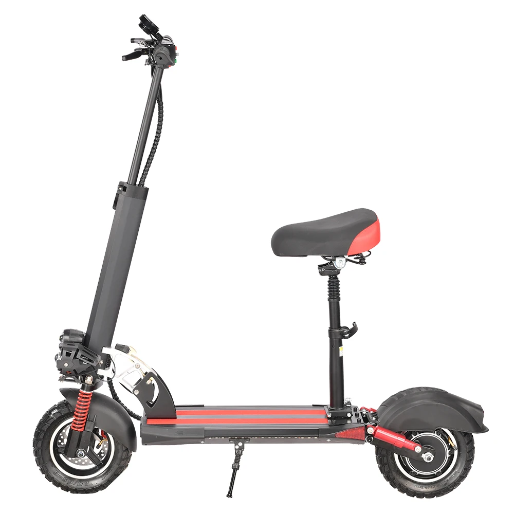 Cheap Electric Bike Scooter With Seat For Adults Foldable 48V 8A 1200W Brushless Acceleration Motor