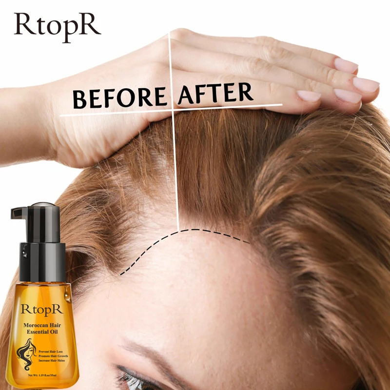 

RtopR Moroccan Promoting Growth Natural Hair Oil Smoothing Hair Oil Serum Hair Regrowth Oil