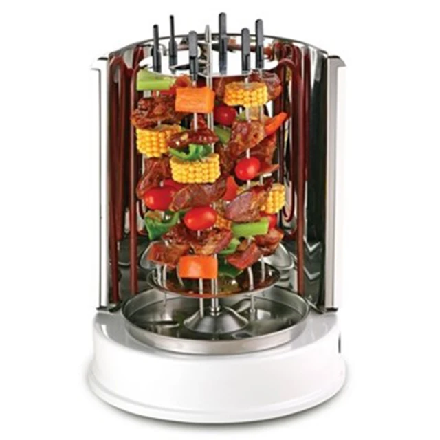 2019 新的电热自制不锈钢立式旋转烧烤炉为家庭
