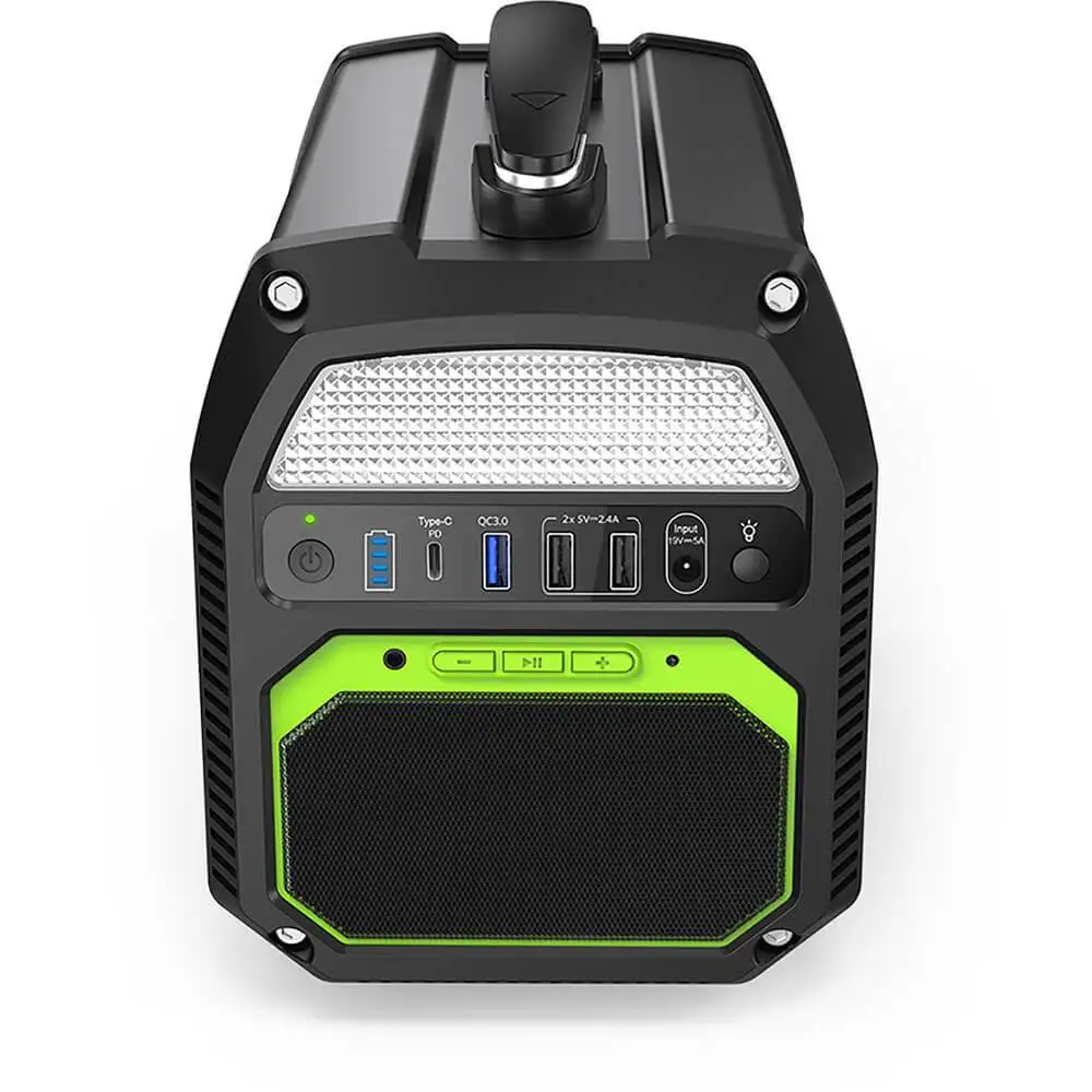 

124800mah portable Output AC outlet Emergency battery pack DC TYPE-C PD 60w portable solar power bank