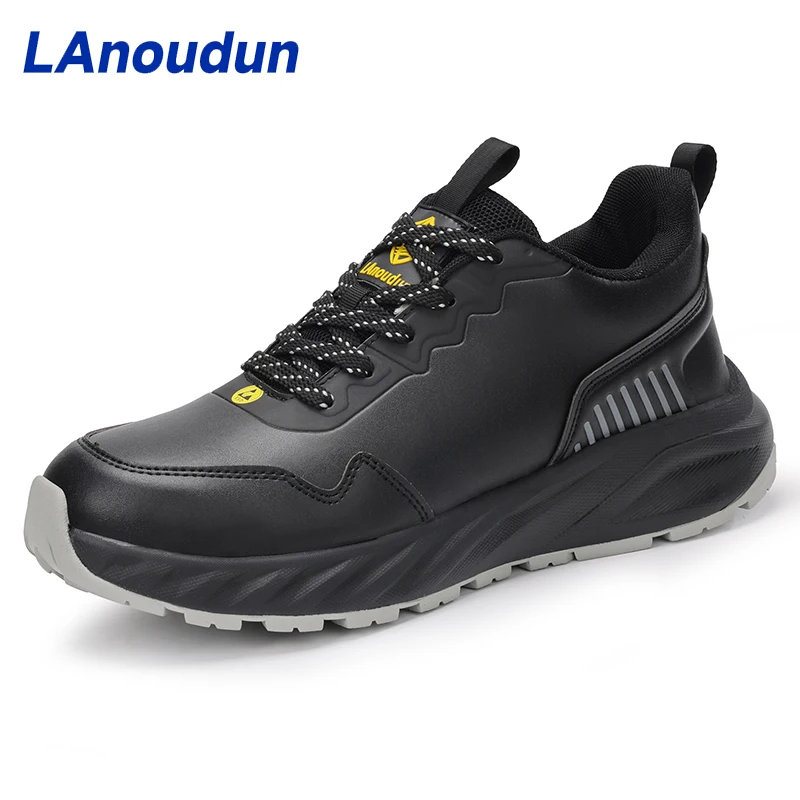 LAnoudun Sports Safety Shoes Solid MD Outsole Non-slip SRA Anti-static ESD Safety Shoes