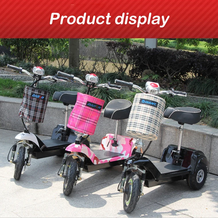 Mini 3 Wheel Electric Scooter Folding for adult Max Motor Power Battery