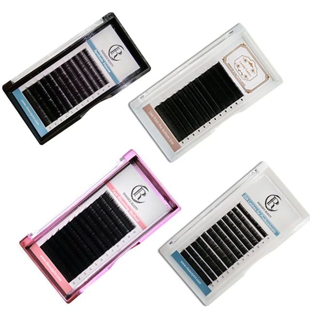 

OEM Wholesale Premium PBT material Private Label Eyelash Extension, Matte black