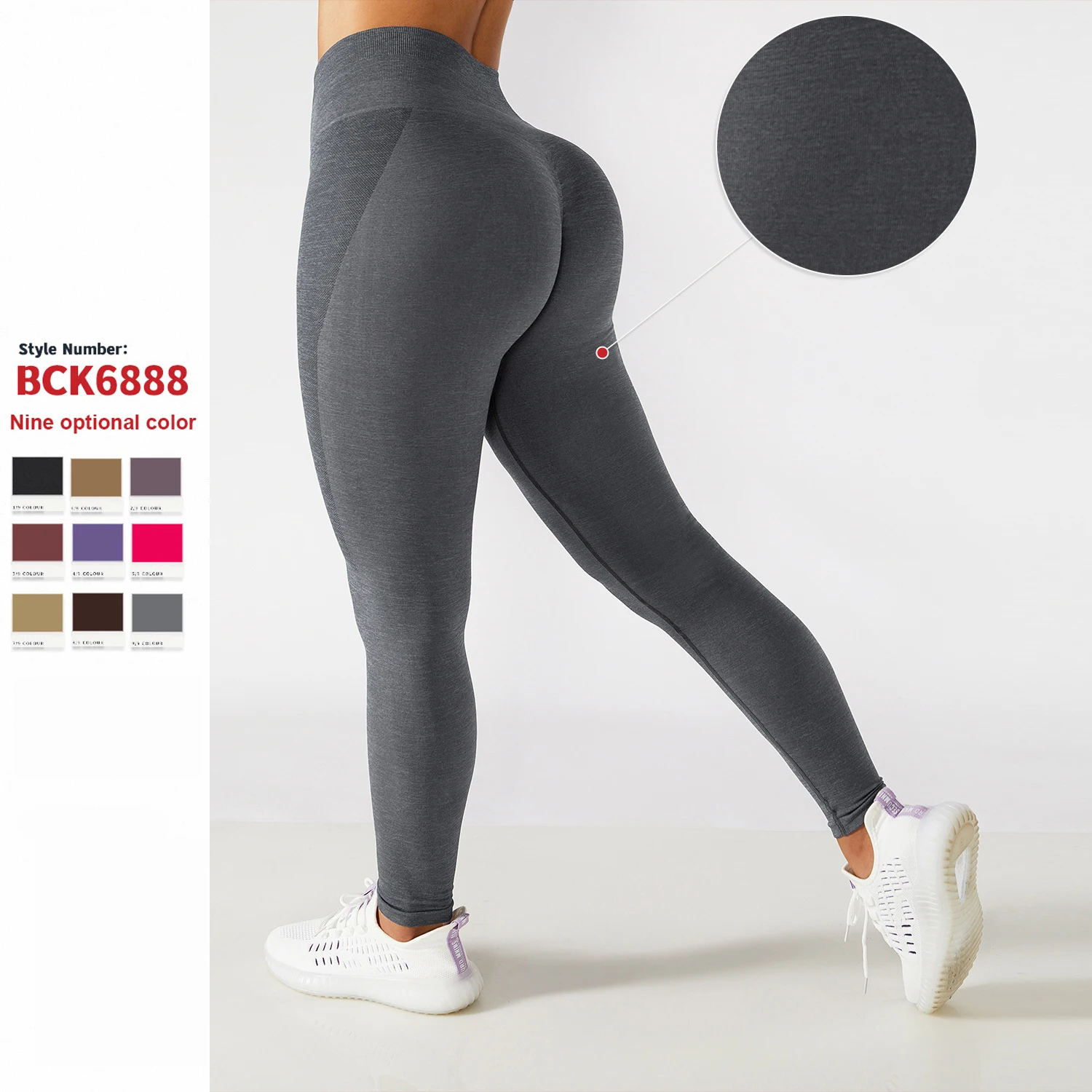 

Running Yoga Pants High Waist Fitness Tummy Control Sports Scrunch Butt Gym Leggings For Women Custom Logo