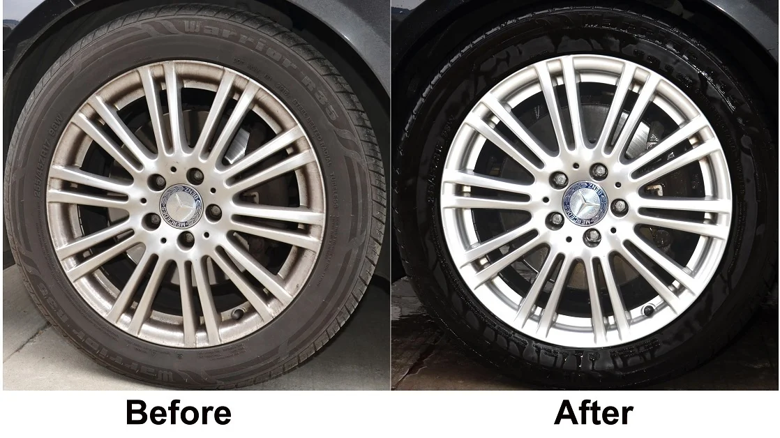 106 auto detailing product car wheel trim hub clean iron fallout