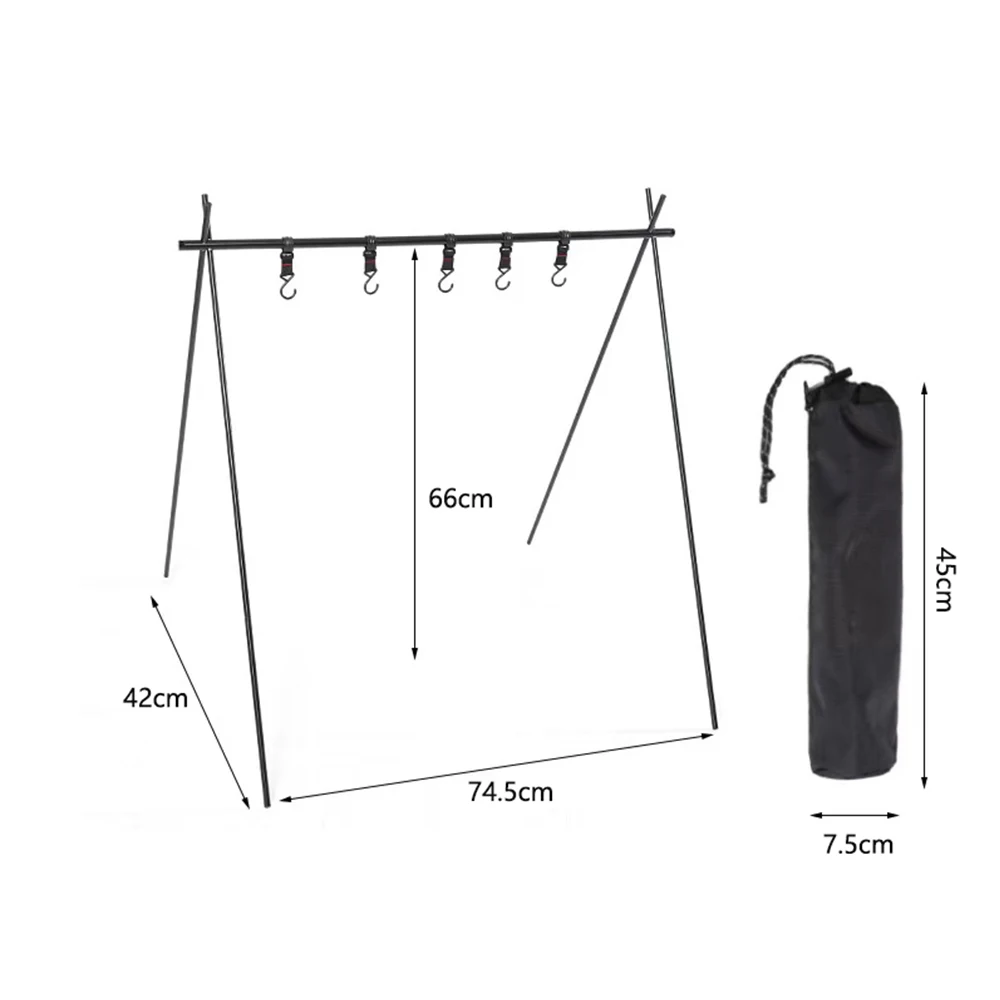 

outdoor aluminum folding shelf camping hanging rack with hook, Custom colors
